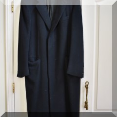 H15. Gieves and Hawkes Savile Row bespoke men's wool coat. - $75
